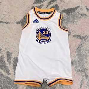 Golden State Warriors Toddler Jersey Romper